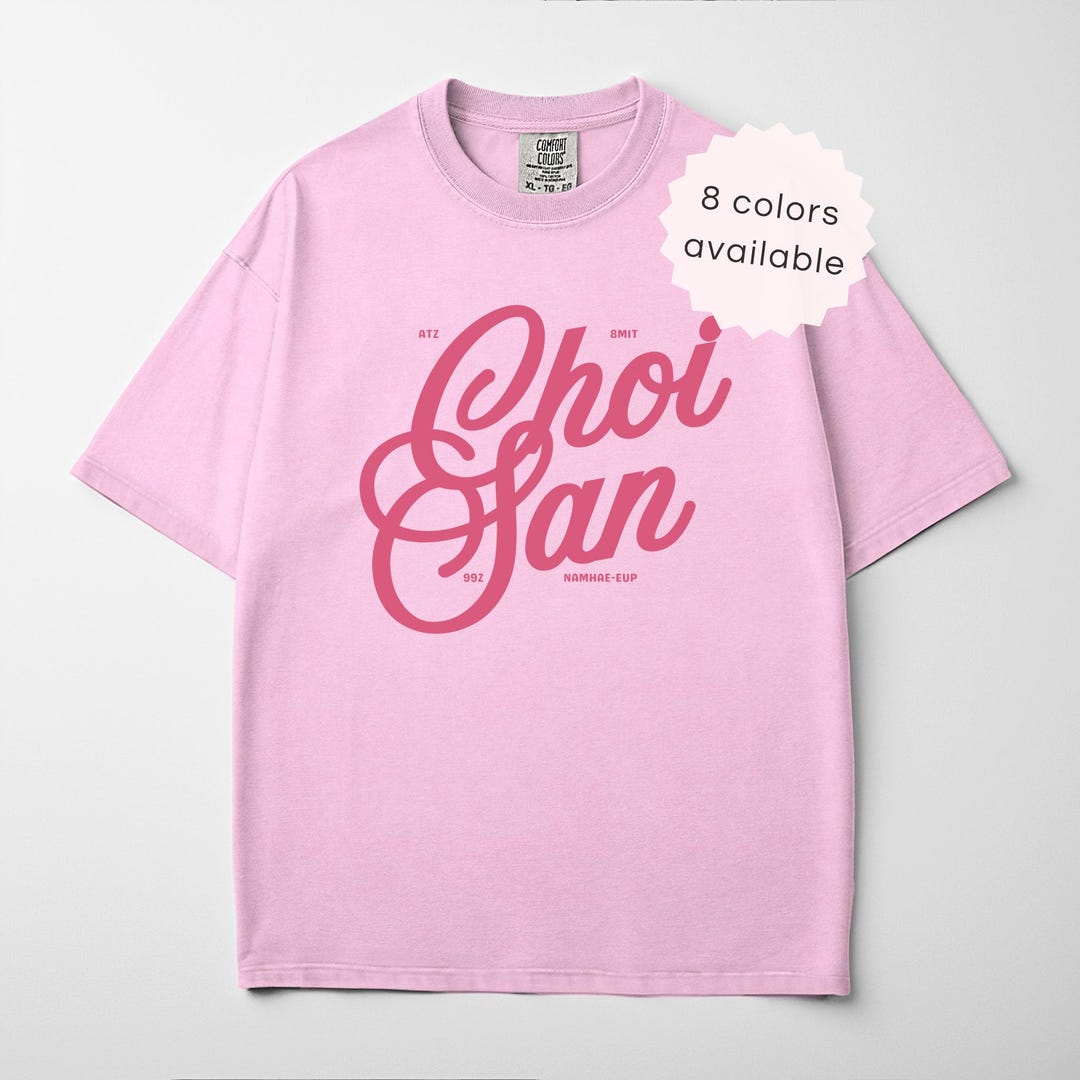 Choi San ATEEZ Shirt, Subtle Trendy Kpop Merch, Comfort Colors Tee - Etsy