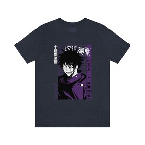 Anime Japanese T-Shirt | Manga Shirt | Anime Graphic Tees | Cool Anime Shirt | Anime Clothing | Japanese T-Shirt | Otaku Gift Heather Navy