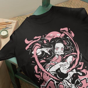Demon Slayer Nezuko T-Shirt & Shorts Women Girls Casual Cropped Tee Shirt  Outfit