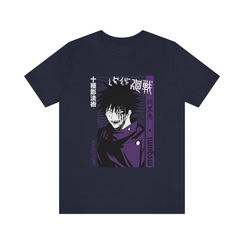 Anime Japanese T-Shirt | Manga Shirt | Anime Graphic Tees | Cool Anime Shirt | Anime Clothing | Japanese T-Shirt | Otaku Gift Navy