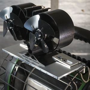 Max Convection Fan Mount for Mr. Heater Big Buddy heater.  Dramatically increases effectiveness of heater.  Fan and heater sold separately.