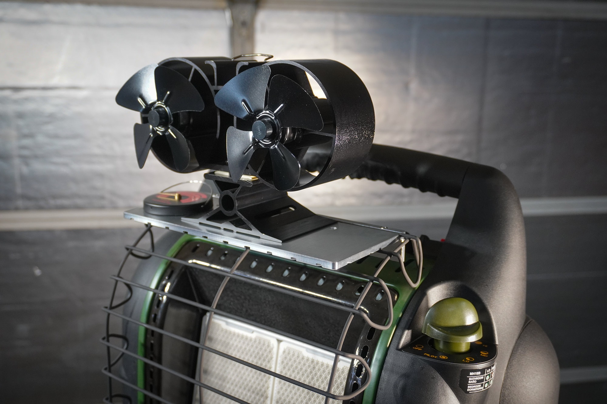 Max Convection Fan Mount for Mr. Heater Big Buddy Heater. Dramatically