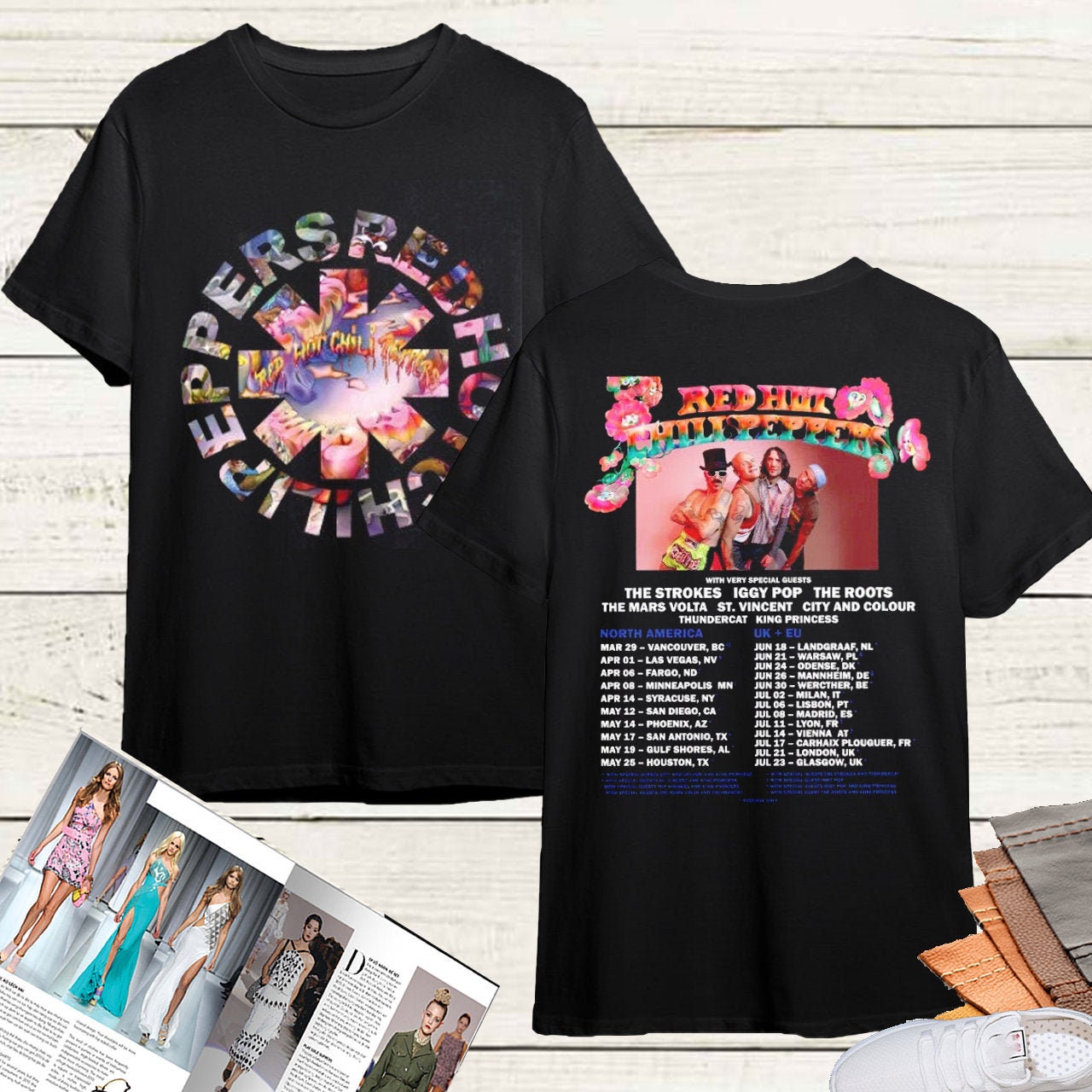 Red Hot Chili Peppers 2023 Shirt Hot Chili Etsy
