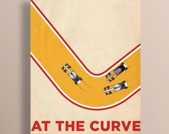 Retro Racing Poster Printable, Motorsport Wall Art, Formula 1 Style Track Poster, Vintage Circuit Art, f1 Poster Digital Download