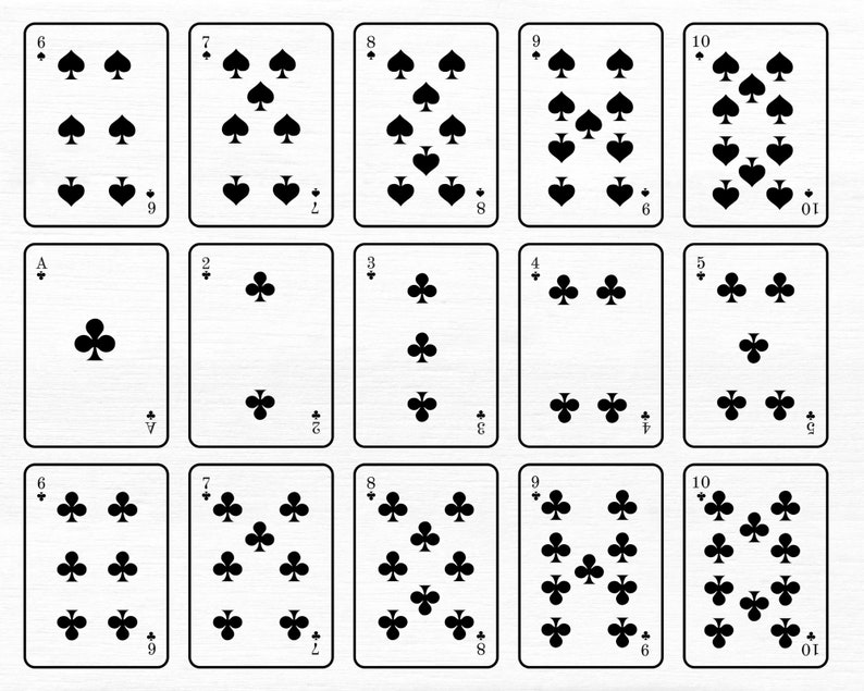 Playing Cards Svg, Poker Cards Svg, Full Deck Playing Cards, Shirt Svg ...