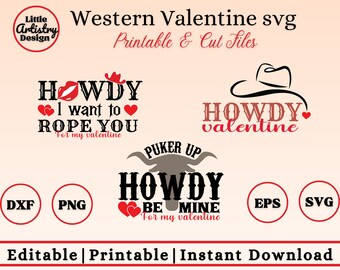 Western Valentine svg, Western Valentine's Day Png, Howdy Valentine Png, Western Png, Pucker Up Cowboy PNG Sublimation Design Png