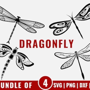 Dragonfly Svg, Dragonflies Clipart, Svg Files for Cricut, Insect Cut File, Dragonflies Svg, Dragonflies Png