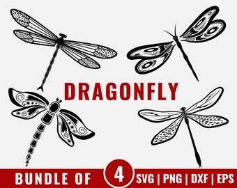 Libellule SVG, Libellules Clipart, Fichiers SVG pour Cricut, Fichier de coupe d’insectes, Libellules SVG, Libellules Png
