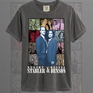 Elliot Stabler and Olivia Benson Eras tour Unisex Softstyle T-Shirt ID