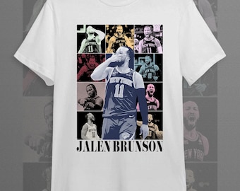 Jalen Brunson Eras Unisex Softstyle T-Shirt, Dallas Mavericks NBA Player Tee, Basketball Fan Apparel, Custom Sports Shirt, Gift for