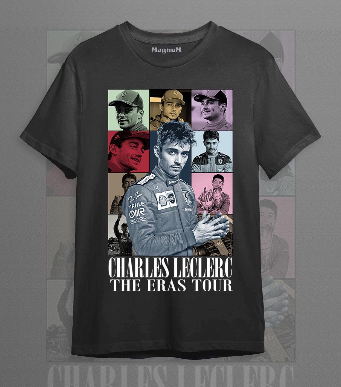 F1 フェラーリ　ルクレール　Tシャツ シャルル・ルクレールTシャツ、モナコF1ドライバーTシャツ、フェラーリ