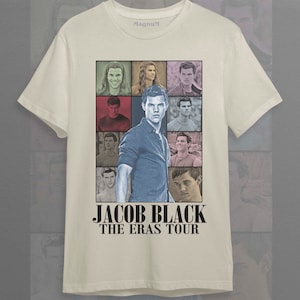 Jacob Black - Turnê Eras de Taylor Lautner, Lobisomem, Camiseta Unissex Softstyle ID Sand