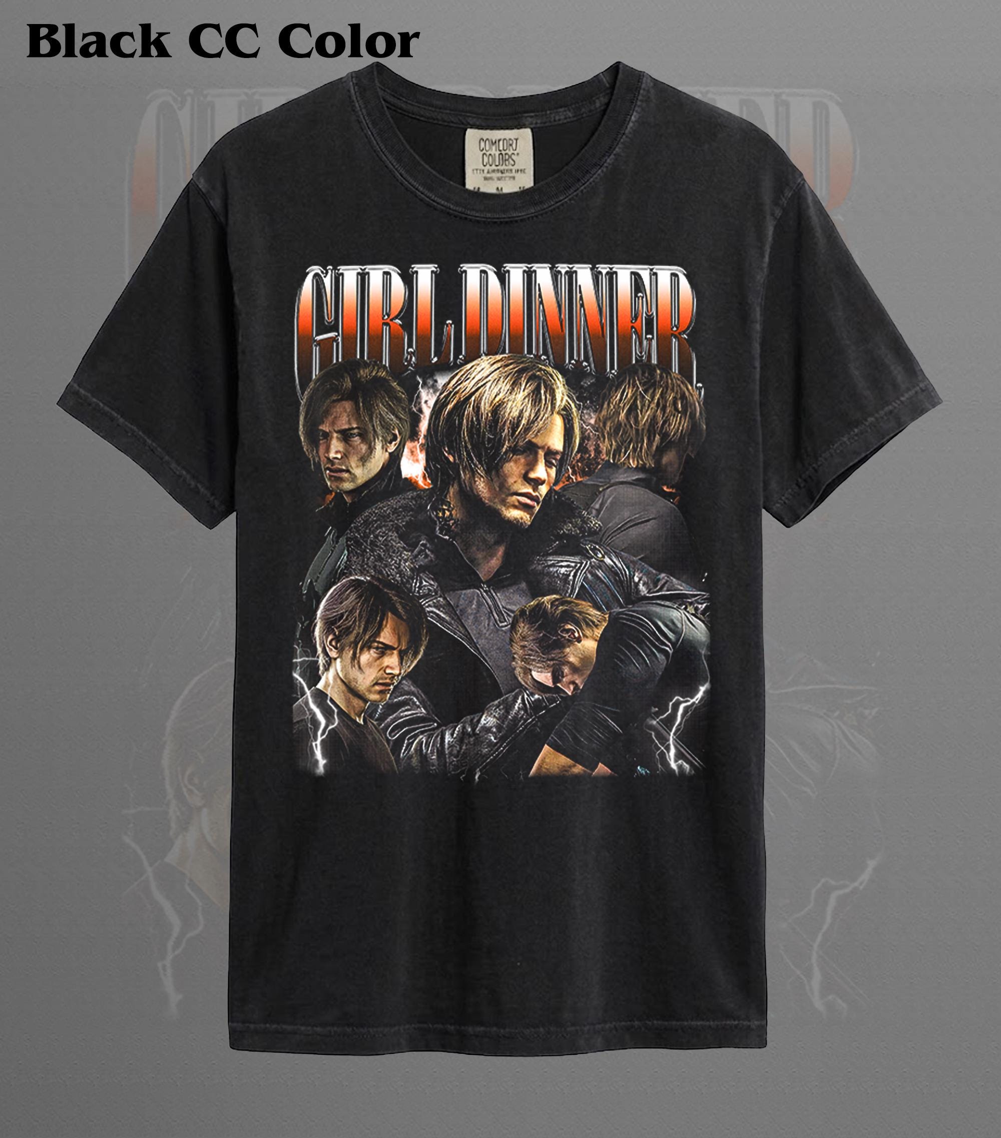 Girl Dinner Leon Kennedy T-shirt | Resident Evil Fan Tee | Gaming