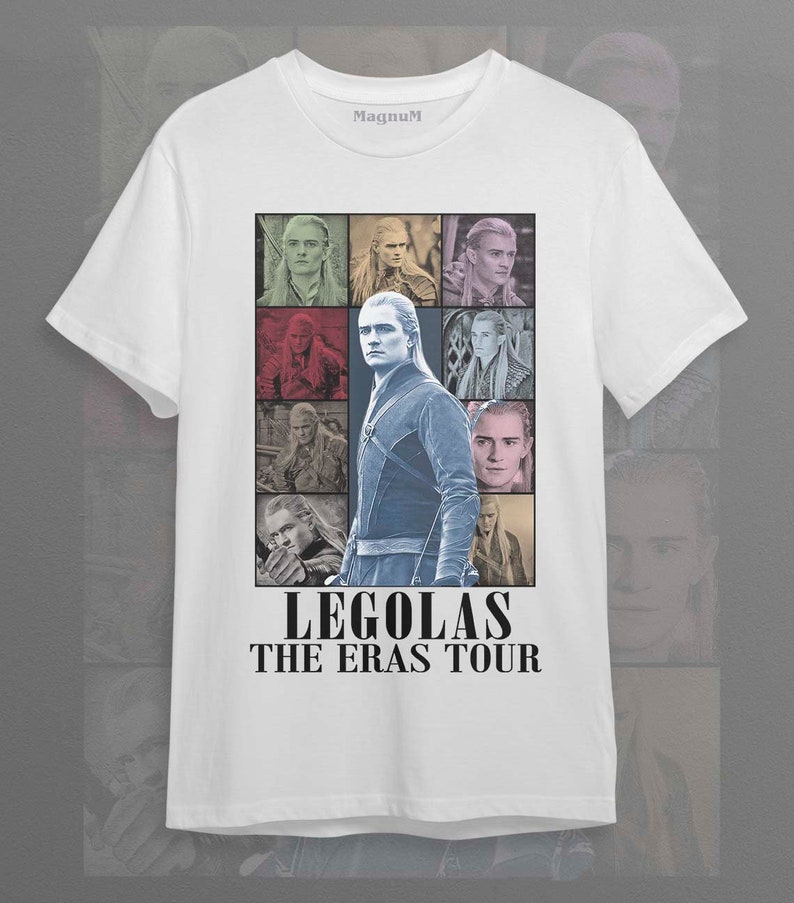 Legolas The Eras tour Unisex Softstyle T-Shirt LOTR ID White