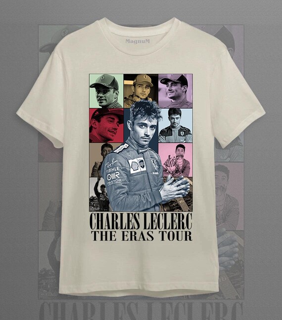 シャルル・ルクレールTシャツ、モナコF1ドライバーTシャツ、フェラーリ 