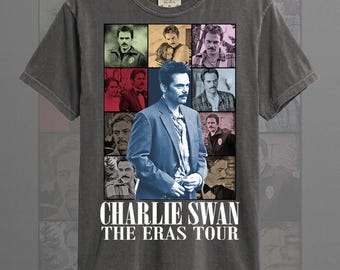Camiseta unissex de tecido macio da turnê The Eras do Charlie Swan