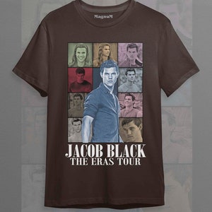 Jacob Black - Turnê Eras de Taylor Lautner, Lobisomem, Camiseta Unissex Softstyle ID Dark Chocolate