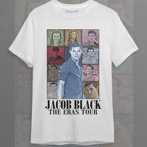 Jacob Black - Turnê Eras de Taylor Lautner, Lobisomem, Camiseta Unissex Softstyle ID White
