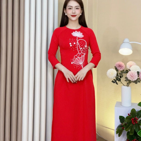 Vietnamese Ao Dai for Women, Pre-make Vietnamese Traditional Ao Dai for Women, Ao Dai Viet Nam, Ao Dai for Girls, Ao Dai for Women