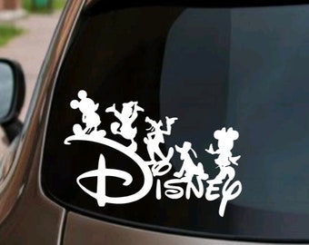 Disney Sticker | Disney World | Disneyland | Disney Decal | Disney Car Decal | Disney Car Sticker | Goofy Mickey Minnie Pluto Donald Duck