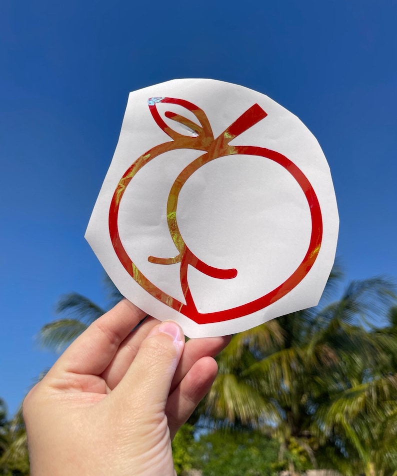 Peach Booty Decal | Booty Decal | Booty Sticker | Truck Decal | Car ...
