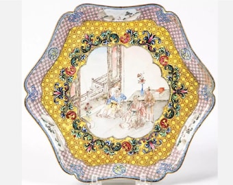 Antique Chinese Qing Imperial Enamel Dish