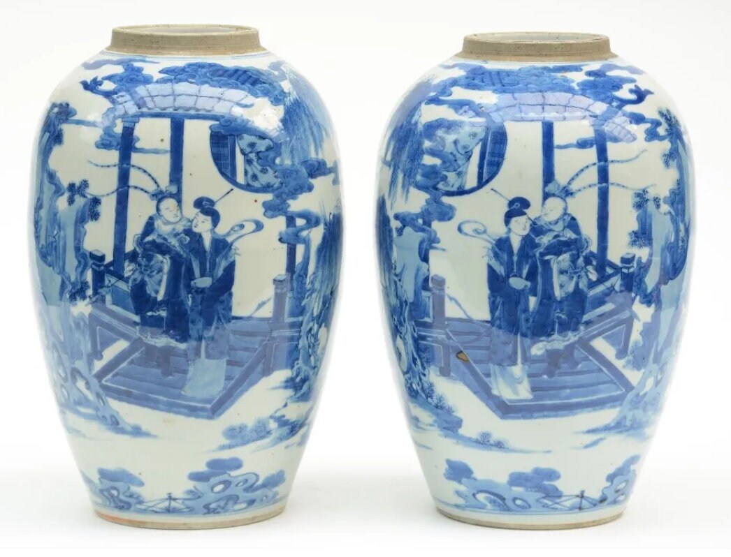 Pair Qing Vases