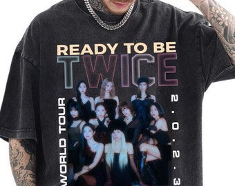 Kpop Twice Logo Shirt, Best Selling Twice Ready To Be Tour Short Sleeve  Crewneck