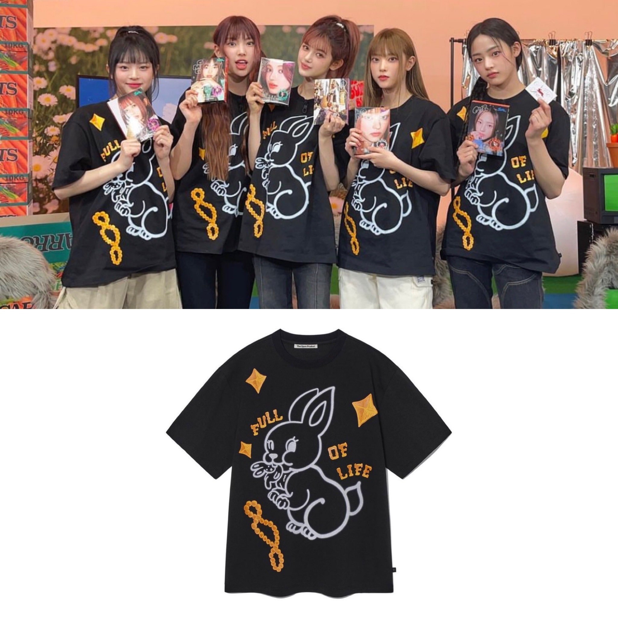 New Jeans Bunny Member Shirt