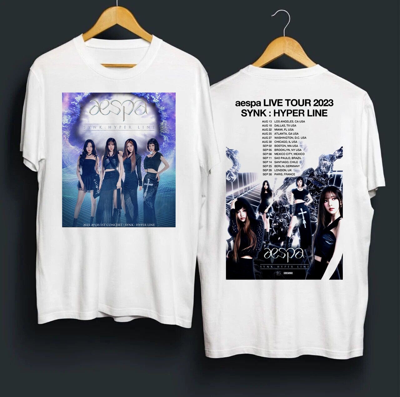 aespa LIVE 2023 SYNK HYPER LINE Tシャツ-