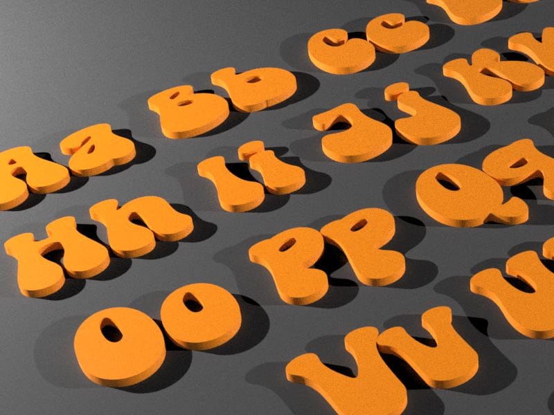 Stl Letters Super Magic Font STL Files: 3D Printing Letters, Numbers, Symbols ...