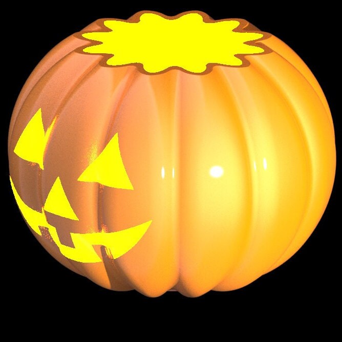 3D Printable Pumpkin STL OBJ File - Etsy
