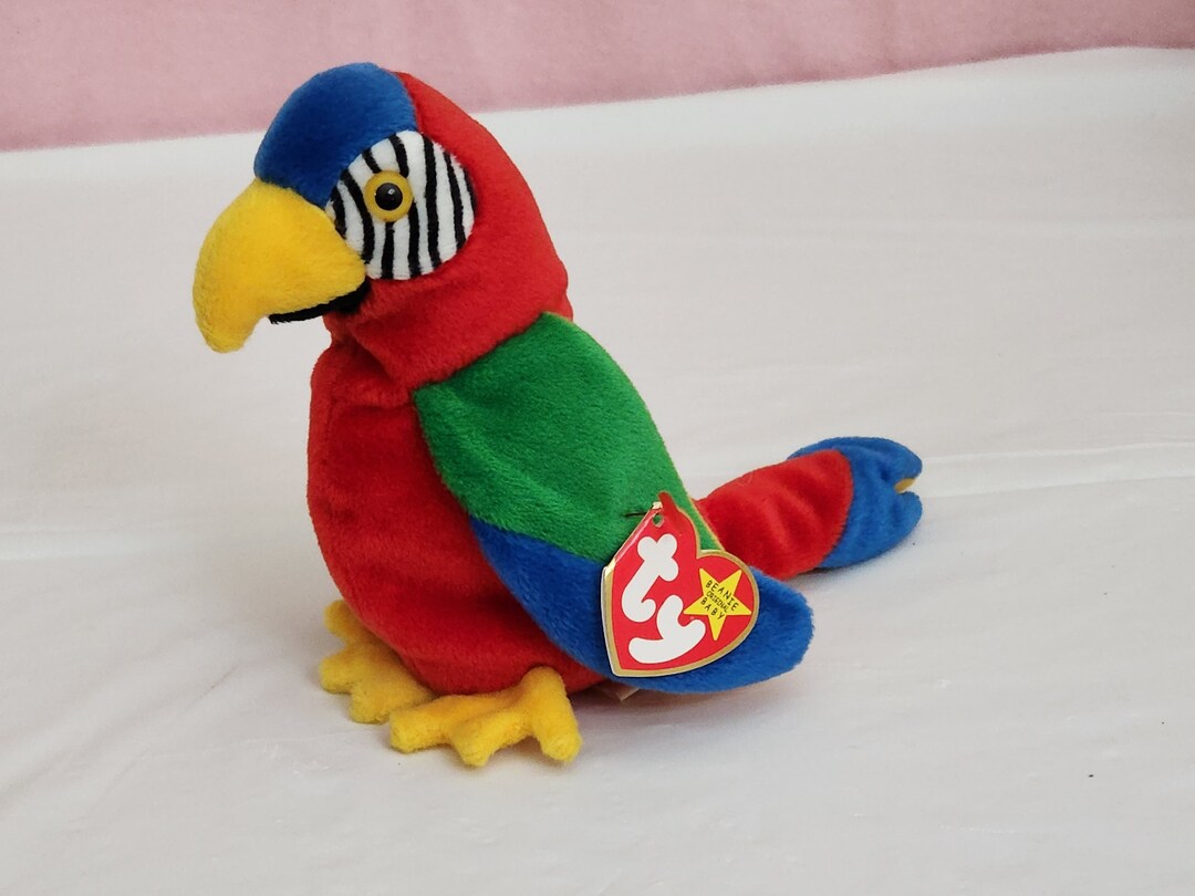 Classic Vintage Beanie Baby Jabber the Parrot Etsy