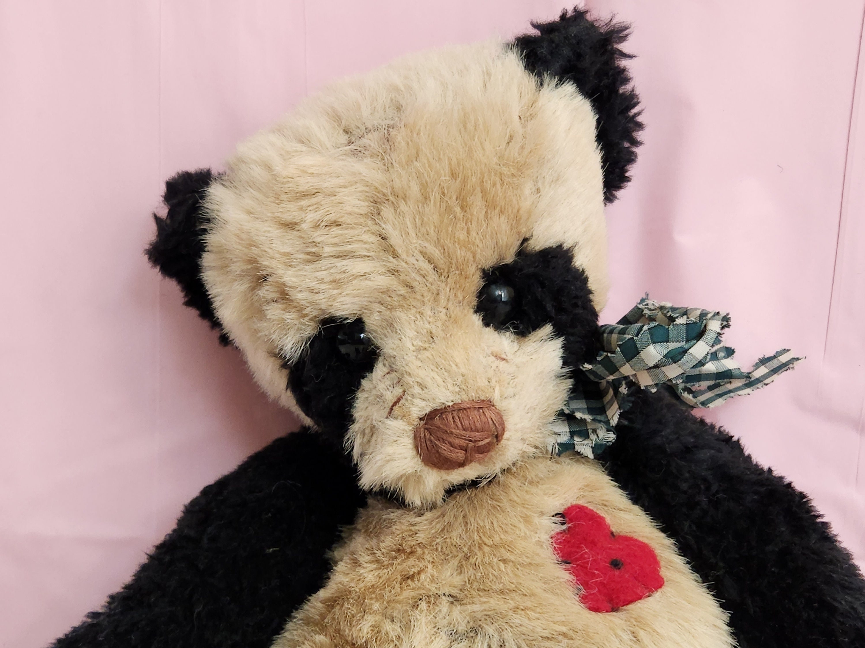 Rare Vintage Cottage Collectibles by Ganz Panda Bear Named Patches 