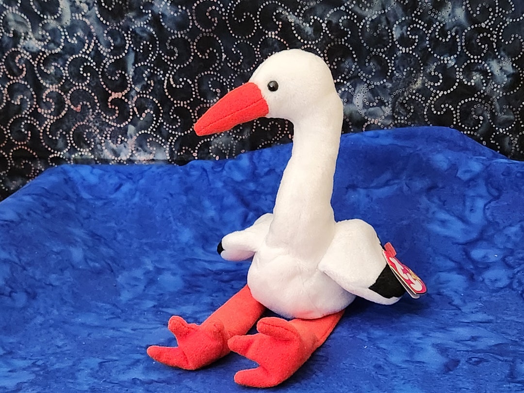 Classic Vintage Beanie Baby Stilts the Stork Etsy