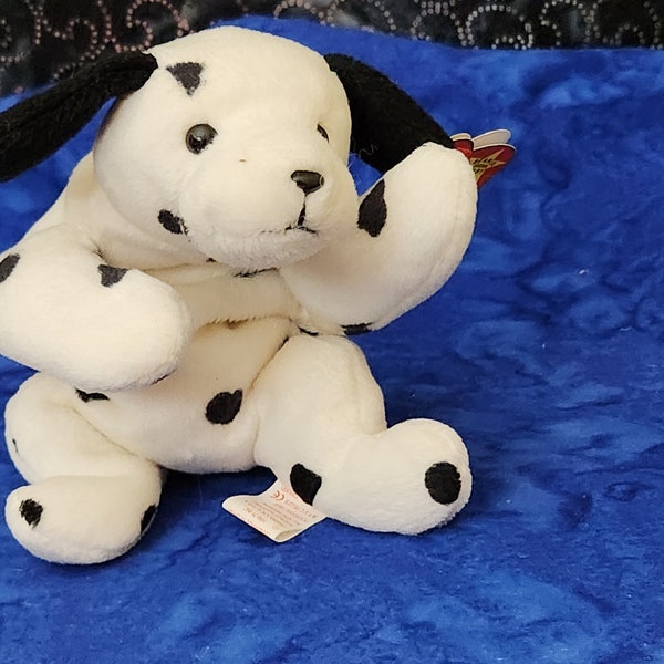 Classic TY Beanie Baby Puppy Dotty the Dalmation