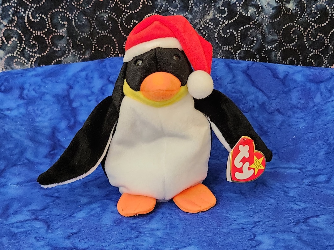Rare Classic Vintage Beanie Baby Zero the Christmas Penguin Etsy