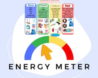 Compteur d'énergie - Support visuel pour la régulation sensorielle - Téléchargement numérique