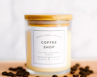 Non-toxic Scented Tallow & Beeswax Candle, Clean Candles, Tallow Candle, calm+relaxing candle