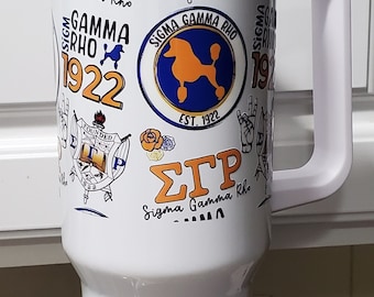 In beker gewikkelde graffiti SGRHO-graffiti in Stanley-stijl van 40 oz