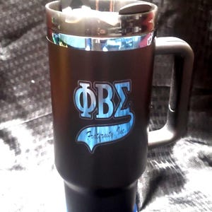 40oz Laser engraved Phi Beta Sigma Tumbler