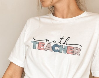 Retro Math Teacher, Shirt, Math Lover Gift, Mathematician Shirt, Custom Math Teacher Gift, Math Tee, Funny Teacher Shirt,Funny Math Shirt,