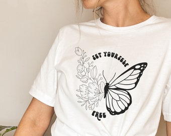 Positive Quotes Trendy Clothes Oversized T Shirt Y2k Back Print Aesthetic Clothes Aesthetic Clothing Cute Graphic Tees Mental Health Shirt