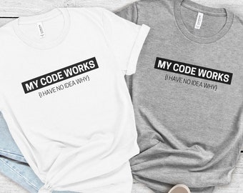 Coder Shirt, Programmers TShirt, Coding T Shirt, Gift For Coder, Computer Science Gift, Coding Humor Tee, Programming Shirt, Coder Nerd Tee