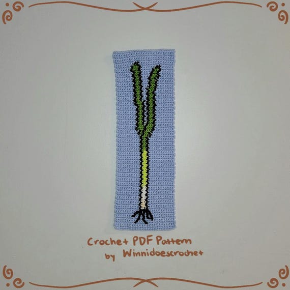Scallion/Green Onion Crochet Tapestry Pattern PDF