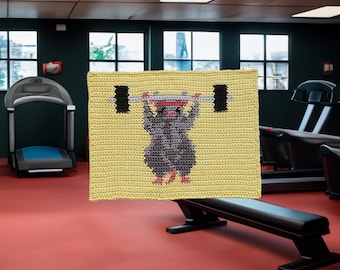 Gym Rat (pers) gehaakt tapijtpatroon PDF