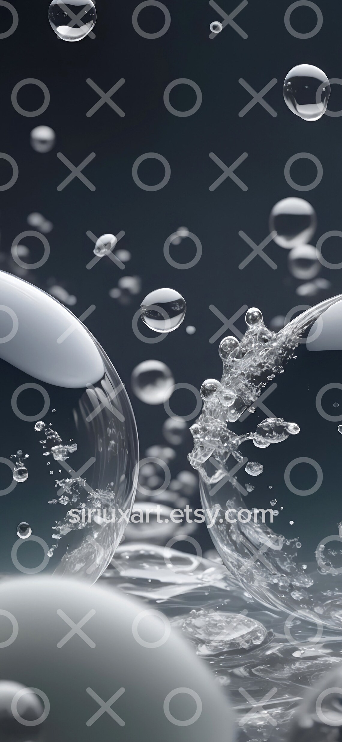Crystal Clear Bubble iPhone Wallpaper Water Abstract Natural - Etsy