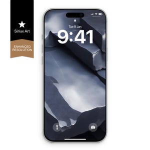 iPhone Wallpaper Deep Blue Raw Matter: Raw Metal Modern Art (digitale download)