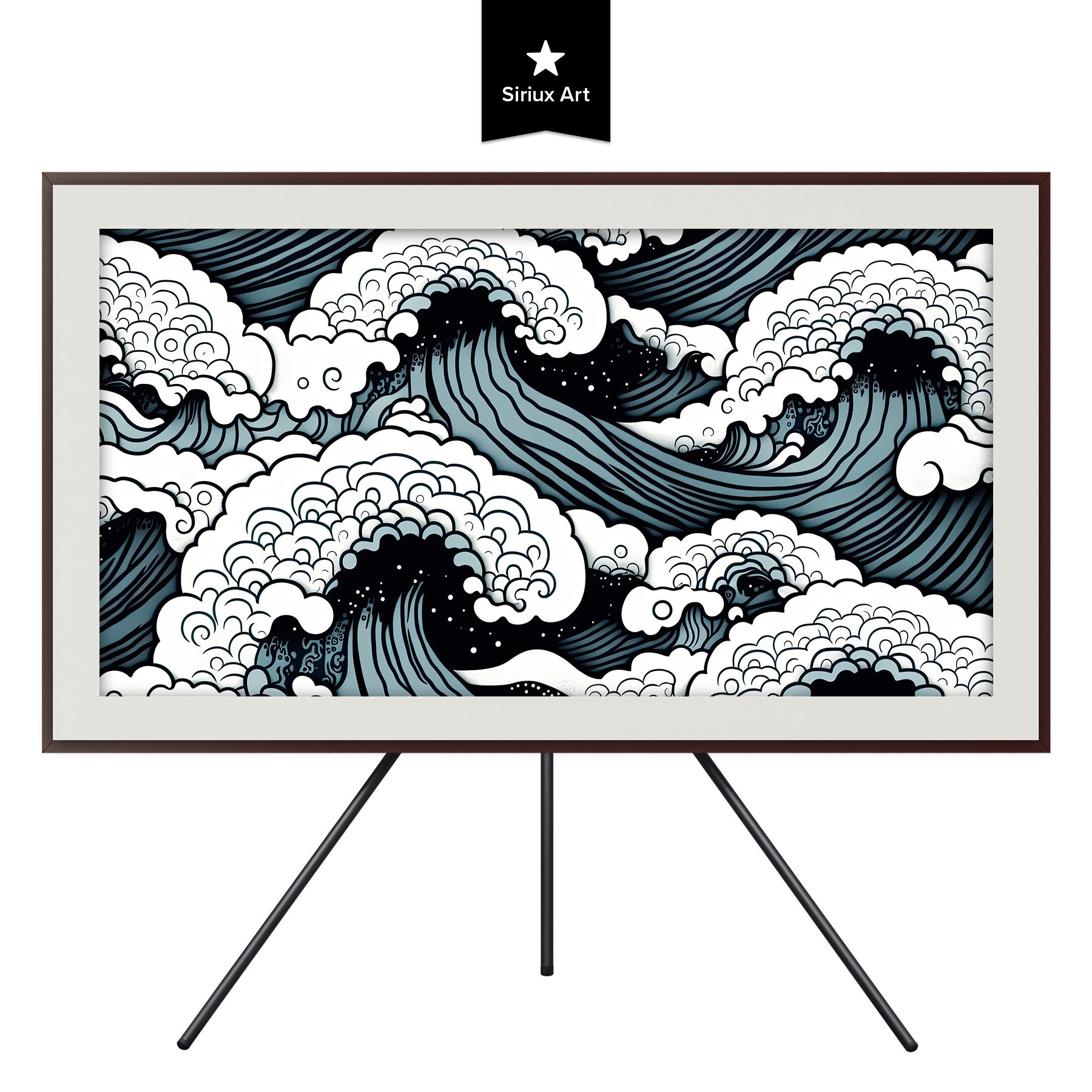Wave Art: Kanagawa Ukiyo-e for Samsung Frame TV (digital Download
