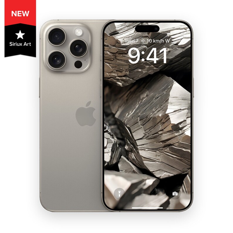 IPhone 15 Pro Max Natural Titanium Wallpaper Raw Sheen, Aerospace Grade